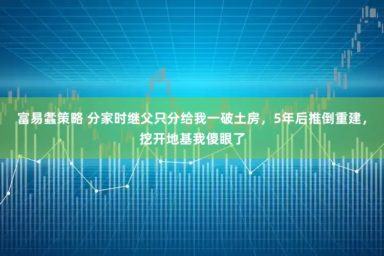 富易螽策略 分家时继父只分给我一破土房，5年后推倒重建，挖开地基我傻眼了